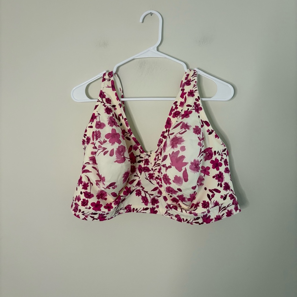 Comfort Choice Women’s Bra 50D Pink Cream Floral Non Padded